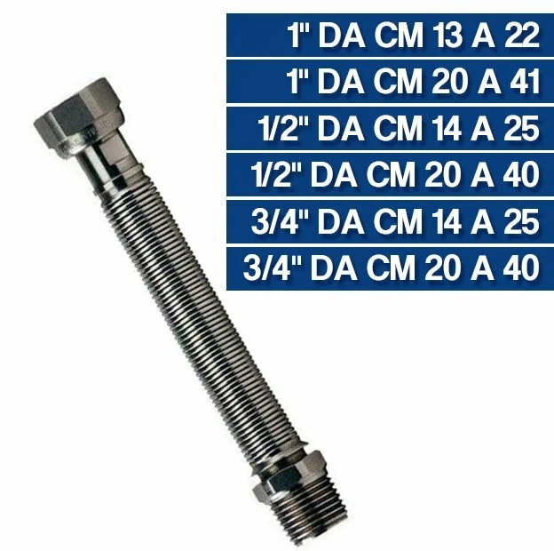 TUBO FLESSIBILE ESTENSIBILE INOX 304 PER ACQUA - Foto 3