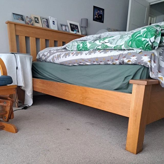 DOUBLE BED FRAME with mattress used £150.00 PicClick UK