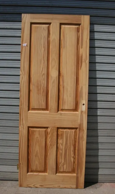 Reclaimed  29 3/4" x  77 1/2"  Pine  Door 4 Panel Internal ref 424A