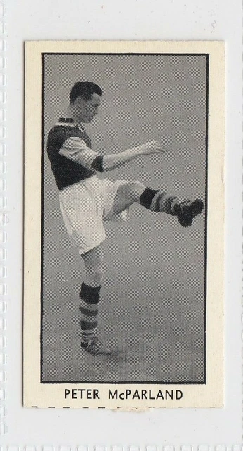 1956 D C Thomson Wizard Famous Footballers set 24 #5 Peter McParland Aston Villa