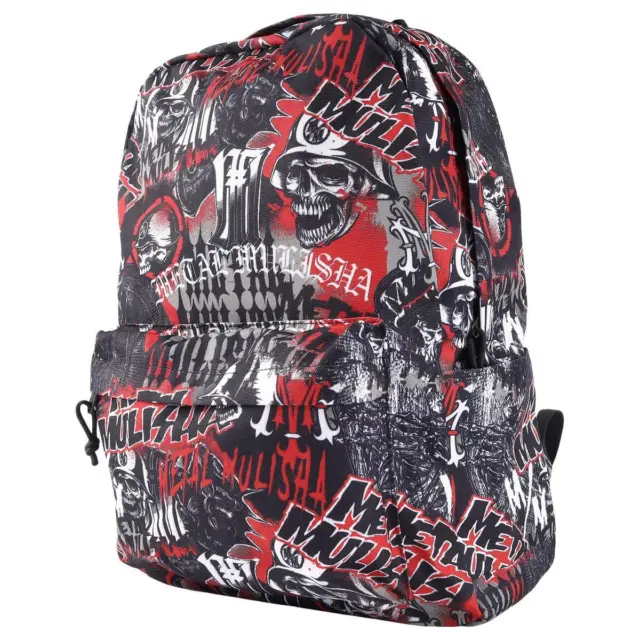 Metal Mulisha Surface Backpack Back To School Bag Original Logo Red White Black