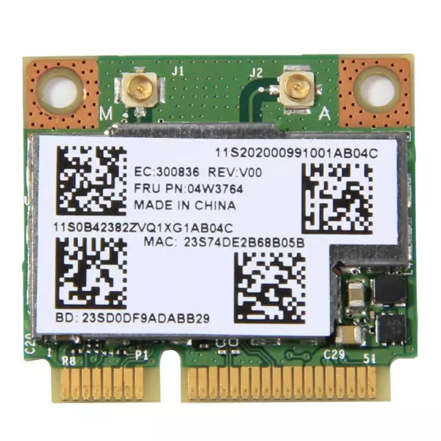 Original Lenovo Broadcom BCM943228HMB a/b/g/n WLAN Bluetooth PCIe Half 04W3764