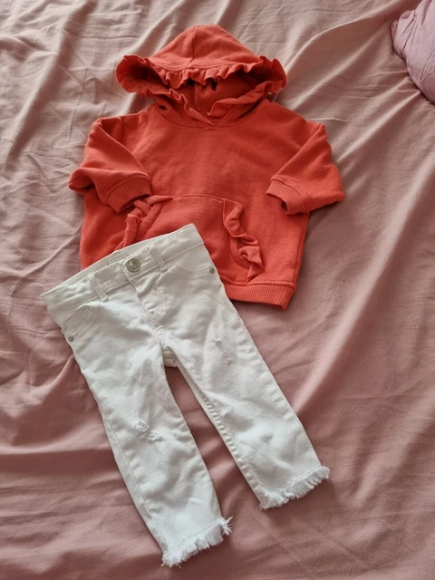 GIRLS  NEW  Next SWEATER RIVER ISLAND JEANS  SET    AGE  3/6  MONTH