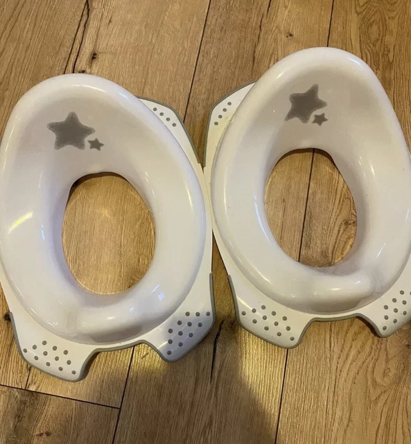 ** 2 asientos de inodoro asientos para niños con patrón de estrellas **