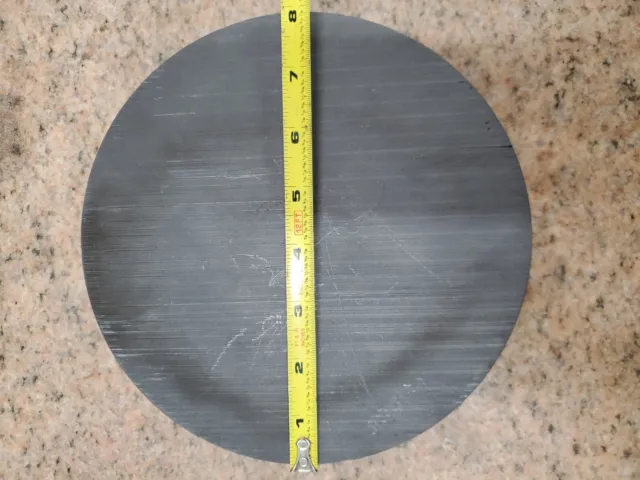 Graphite Anode Electrode High Purity Round 8" x 2" 6.5lbs appr.