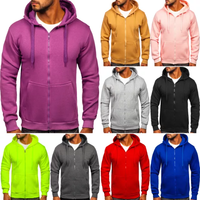 Kapuzenpullover Sweatshirt Hoodie Sweatjacke Pulli Pullover Herren BOLF Basic