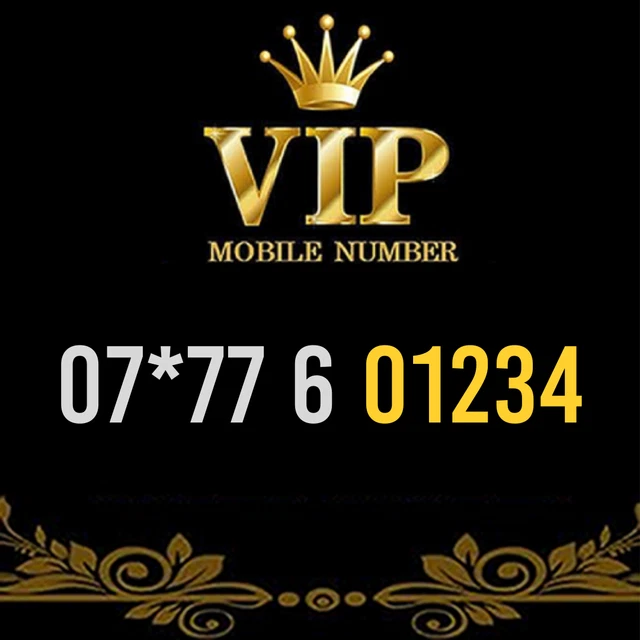 Gold Vip Memorable Phone Number Easy To Remember Mobile Business Simcard - 01234