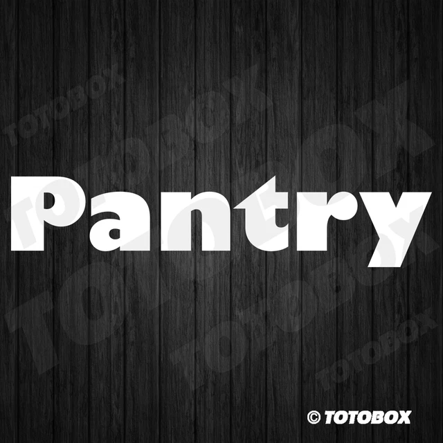 Pantry Decal Kitchen Door Vinyl Sign Business Home Shop Store Sticker Decals