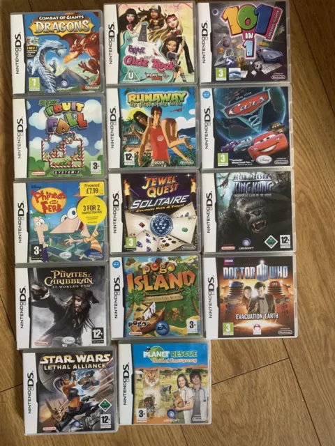 14 Nintendo DS Empty Replacement Game Boxes Cases And Manuals NO GAMES