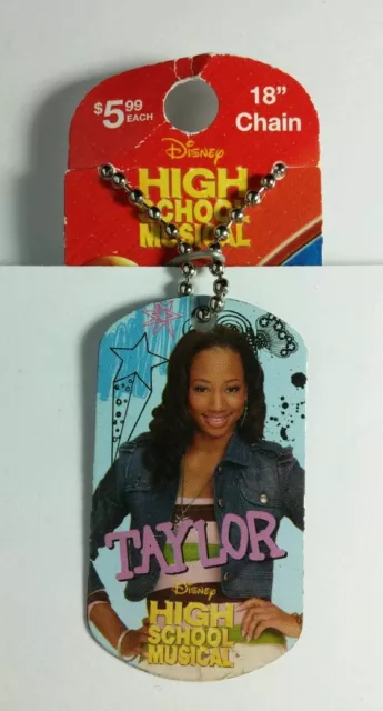 Hsm High School Musical Taylor Monique Coleman Dog Tag Necklace Stocking Stuffer