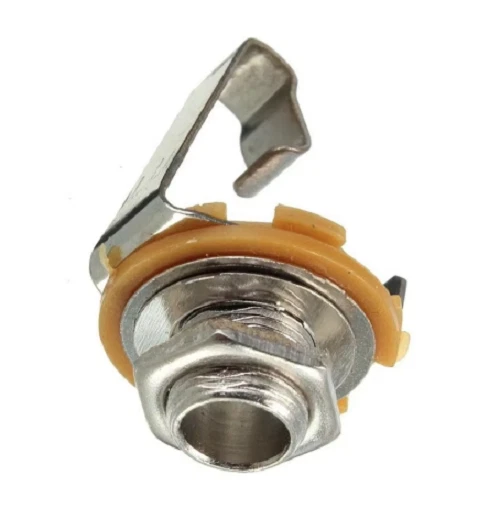 Musiclily Pro 6,35mm Mono Stereo Presa Jack Attacco Tracolla Jack Per Chitarra Acustica Basso, Dorato