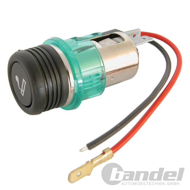 Accendisigari Anello Luminoso Verde Cavo Di Collegamento Termico 12V