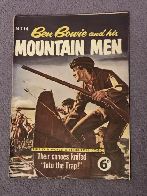 Ben Bowie and his Mountain Men WDL western cowboy comic No. 14 from the 1950's