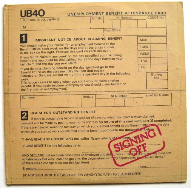 UB40 - Signing Off 2LPs 1980- VINYL 12" LP - GEREINIGT Italy !