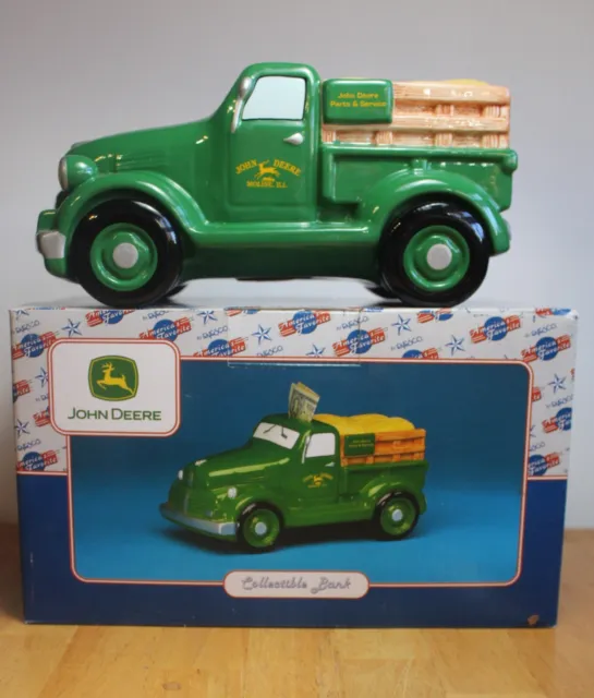 Enesco John Deere Collectible Bank Pickup Truck in original box