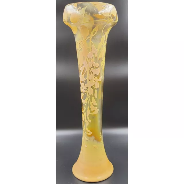 A Large Monumental Ultra RARE Signed Emile Galle Art Glass Vase
