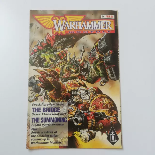 Warhammer monatliche Ausgabe 0 1998 kostenlose Promo Edition Ork Space Marine Comic GW