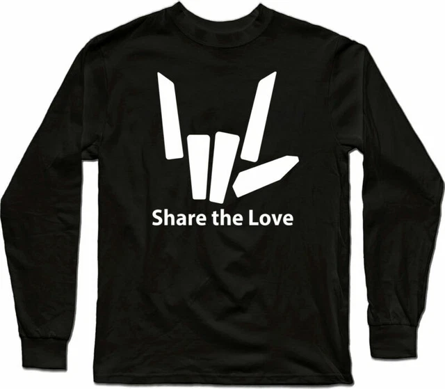 T-shirt lunga You uomo alla moda manica in tuber The Share Love