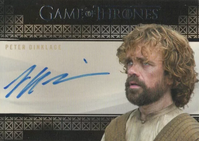 Game of Thrones Valyrian Steel: Peter Dinklage as Tyrion Autograph Card