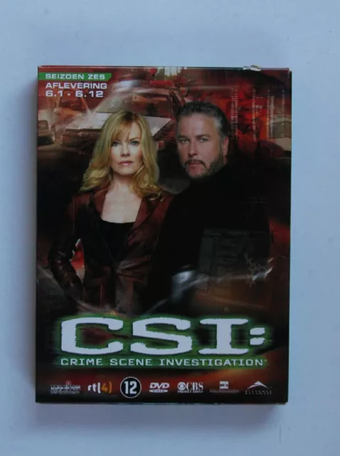 TV Series CSI: Crime Scene Investigation Season 6 6.1-6.12 NL 3DVD Box 2007