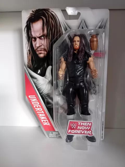 WWE Mattel Basic Undertaker Now, Then, Forever Mattel 2015 Wrestling Figure. MOC