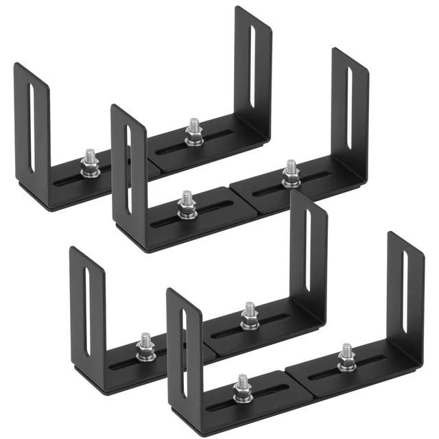 4SET ADJUSTABLE UNIVERSAL Mounting Bracket for CB/Ham Radio Transceiver