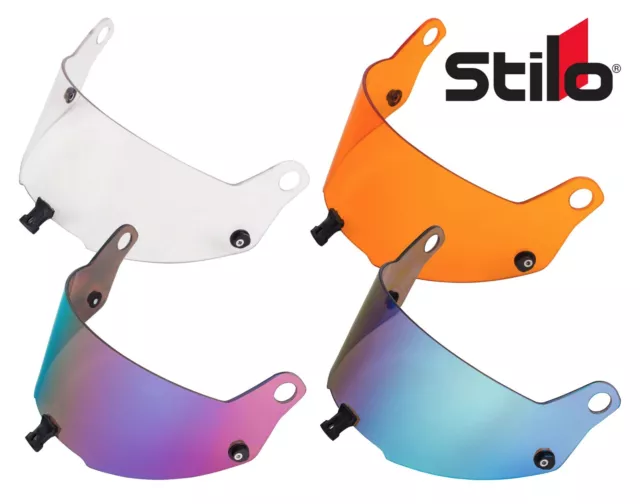 Stilo Helmet Visor/Lid for ST5 Clear Iridium Amber Full Face/Short/Sunshade YA08