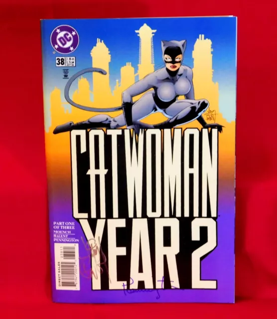 Catwoman #38 Year 2 Signed By Artist Jim Balent & Mark Pennington