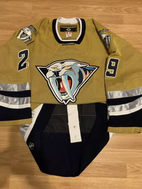 Tomas Vokoun Koho Vintage Nashville Predators Jersey Mustard Cat