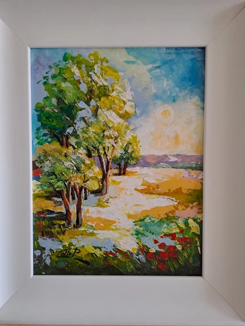 PRIMAVERA SOLARE....opera a spatola cm 32x42 completo di cornice Veronese