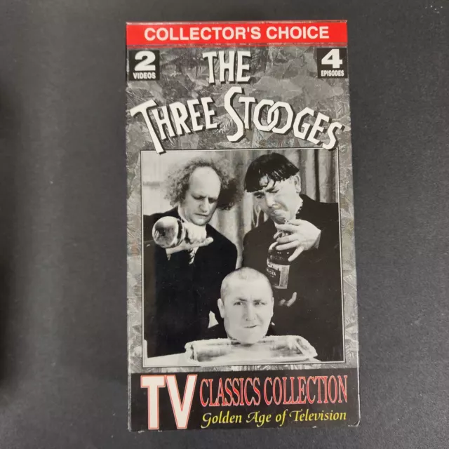 The Three Stooges 2 Vhs Video Tape Set 4 Episodes Collectors Choice