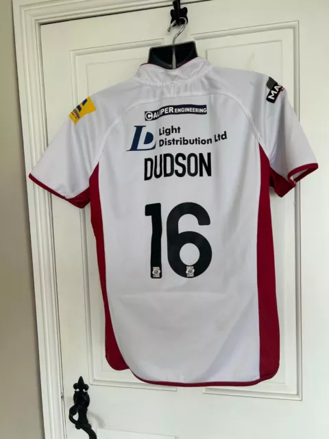 ISC Wigan Warriors #16 Dudson 2014 Jersey/Shirt -Large-Mint