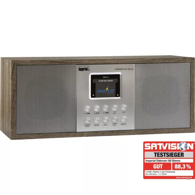 IMPERIAL DABMAN i30 Stereo DAB+ Internetradio FM UKW Hybridradio WLAN App retro