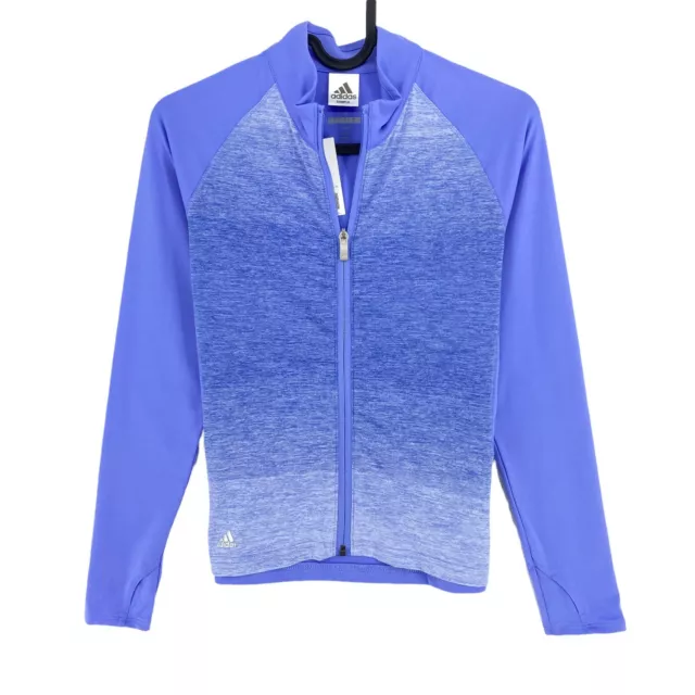 Adidas Golf Ragazzi Viola Cerniera Intera Strato Maglione Taglia 11 - 12 Anni