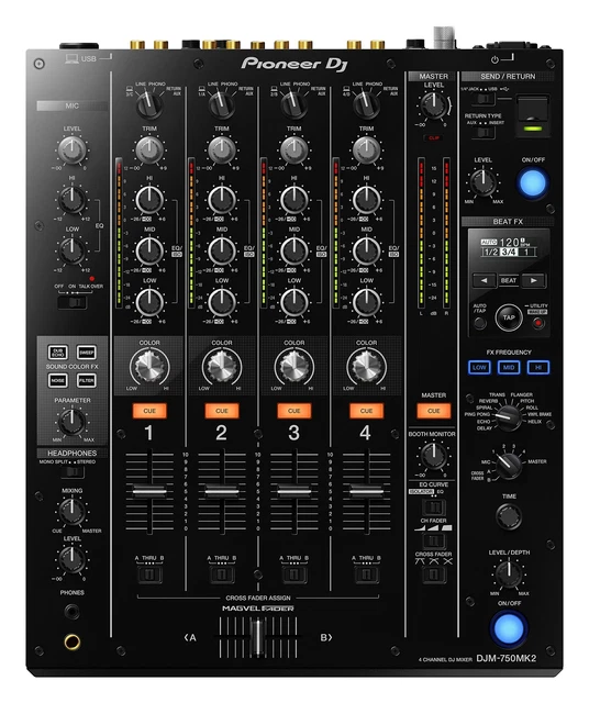 Pioneer DJ 4 Channel DJ Mixer DJM-750MK2 Pioneer DJ 4 Channel DJ Mixer DJM-750MK2