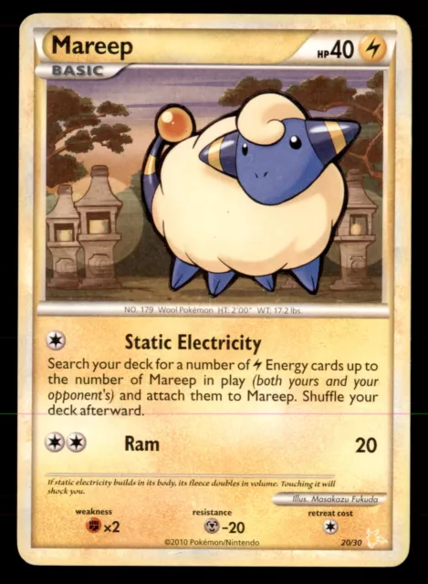 Pokemon Card Mareep Raichu Trainer Kit 20/30 EXCELLENT Non-Holo PROMO TCG!!!!!!!