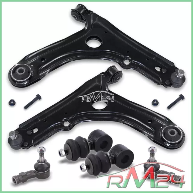 Kit Braccio Sospensione + Testina + Tirante+ Testa Barra Per Vw Golf 3 Vento