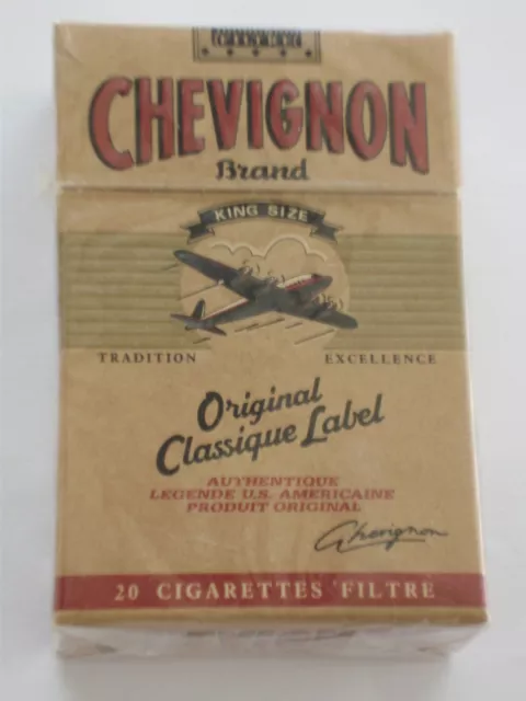 Ancien paquet de cigarettes Chevignon pour collection uniquement 2