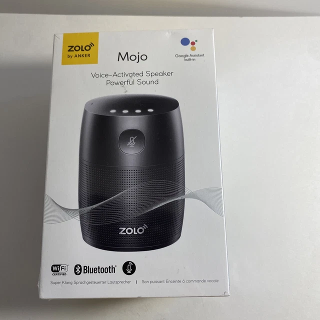 Zolo: Mojo - Voice Activated Speaker (Google Assistant Built-in) Black - Sealed Zolo: Mojo - Voice Activated Speaker (Google Assistant Built-in) Black - Sealed