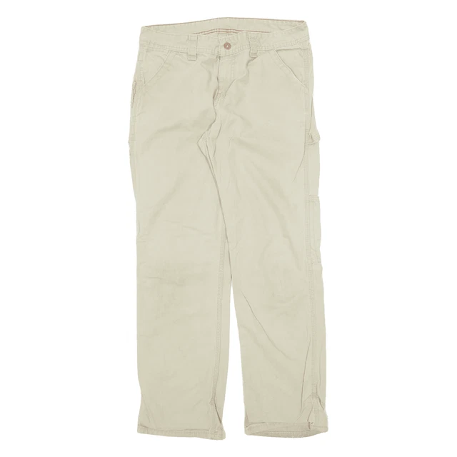 Pantaloni da lavoro DICKIES Cargo beige rilassati affusolati donna W32 L32