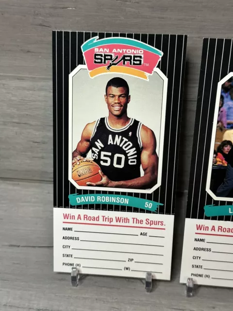 RARE 1989 San Antonio Team Win a Road Trip w/ the Spurs PROMO TIX David Robinson 2