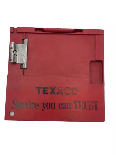 VTG Texaco Credit Card Receipt Clipboard Red Service You Can Trust Farrington