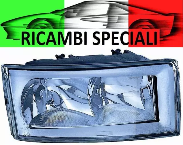 Faro Fanale Proiettore Destro Dx Iveco Daily Dal 2000 Al 2005/12 H7/H1