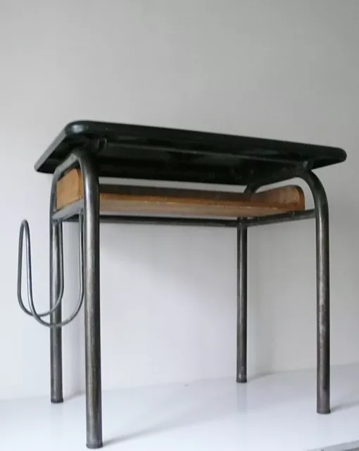 BUREAU ECOLIER EN METAL BOIS / BAKELITE années 50  VINTAGE DESIGN ATELIER 1950