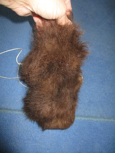 buffalo scrotum real bison Ball bag oddity nutsack gag gift winter bag art S3