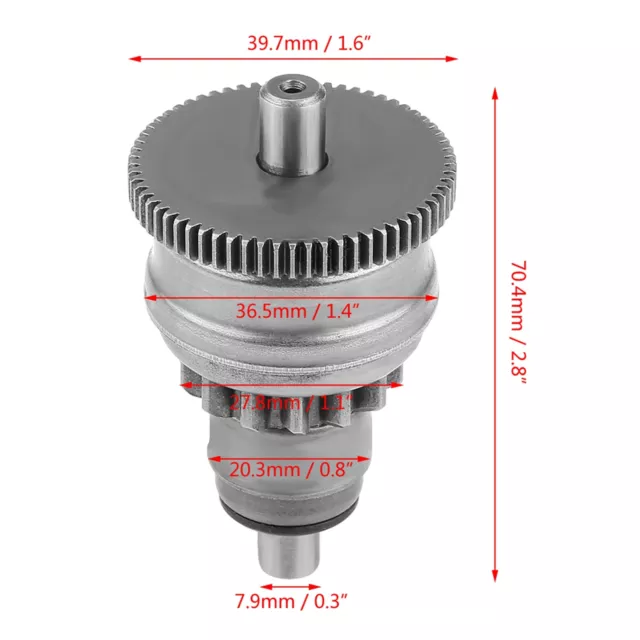 1 Stück GY6 50cc QMB/139 Starter Motor Kupplungszahnradsatz AUP