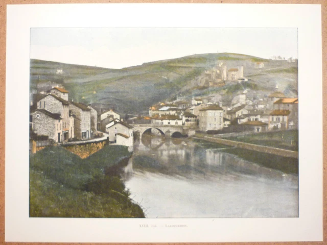 LAROQUEBROU  La Roque-Brou Cantal - Photochromie fin 19ème gravure