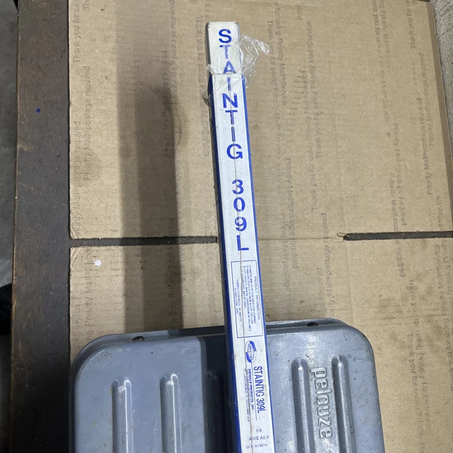 309L 1/8" (.125) 36" 3LB uniweld  stainless tig filler rod staintig