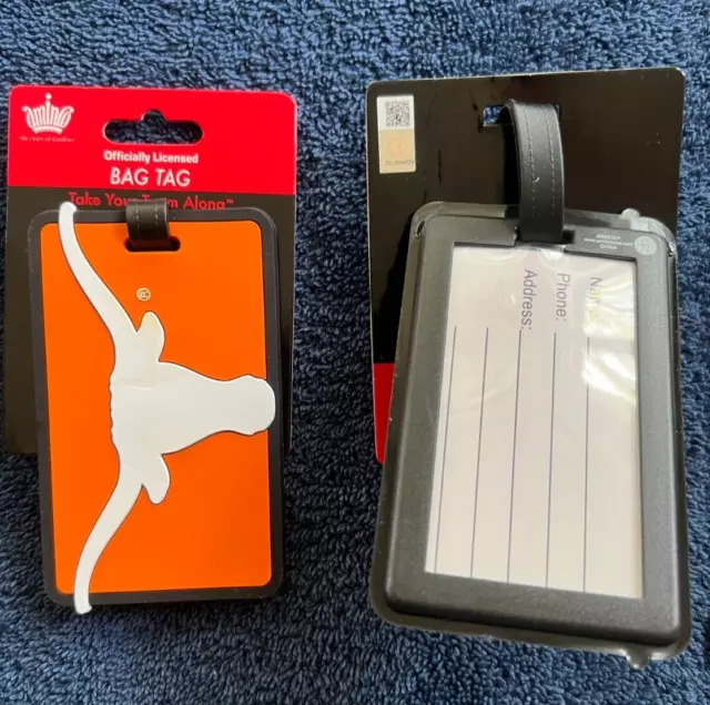 Texas Longhorns Bag Tag Tag Luggage Tag ~ NEW