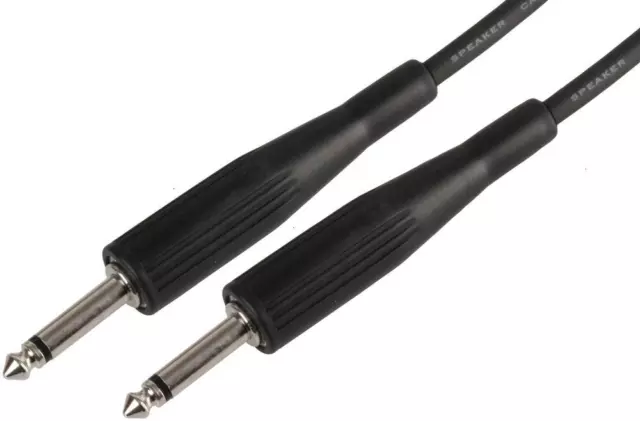 39.37FT 12M 6.35MM (0.6cm) Mono Jack Haut Parleur Câble Mâle à Noir 190 Pour Qtx